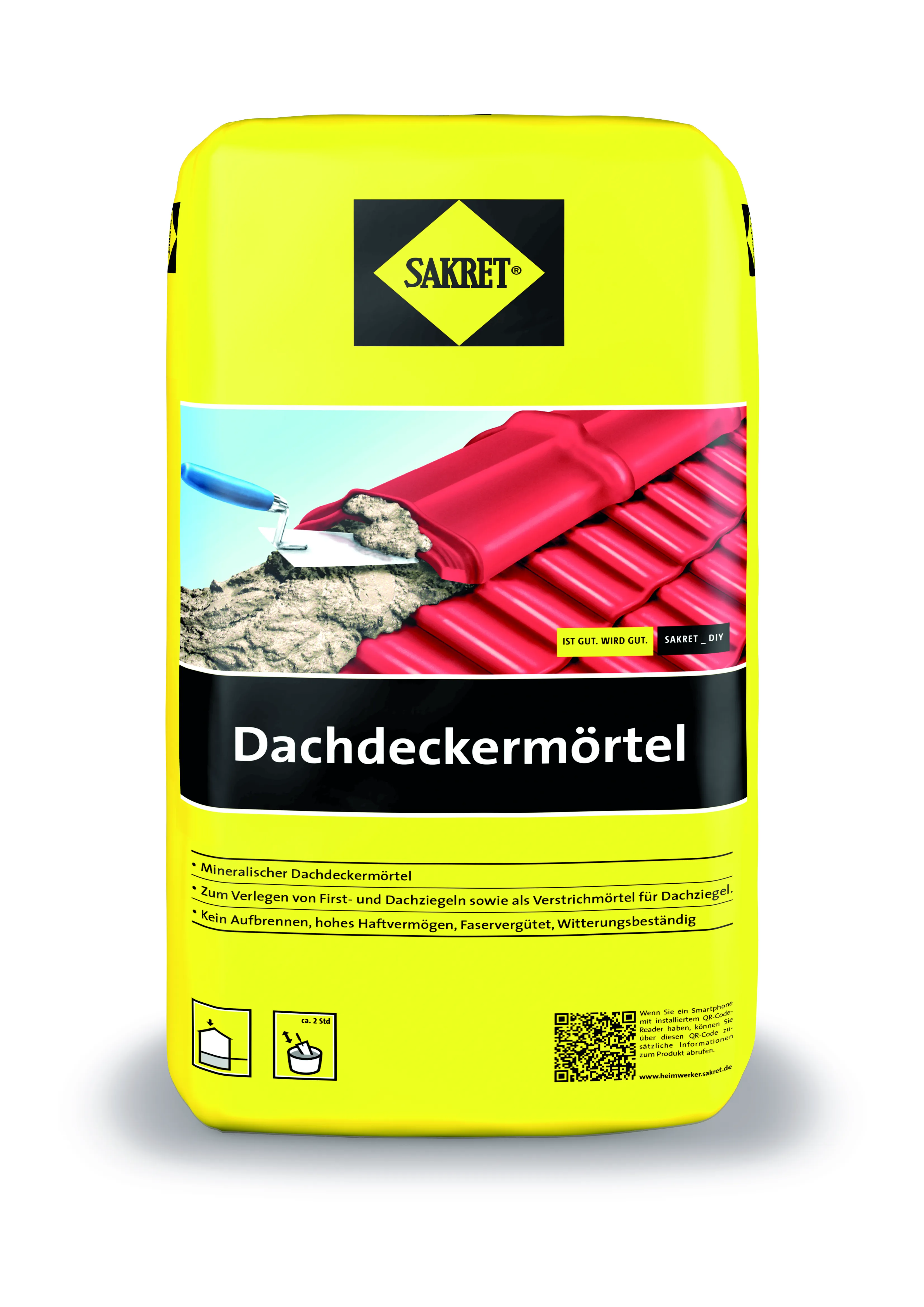 Dachdeckerm&ouml;rtel DM grau 03 25kg
