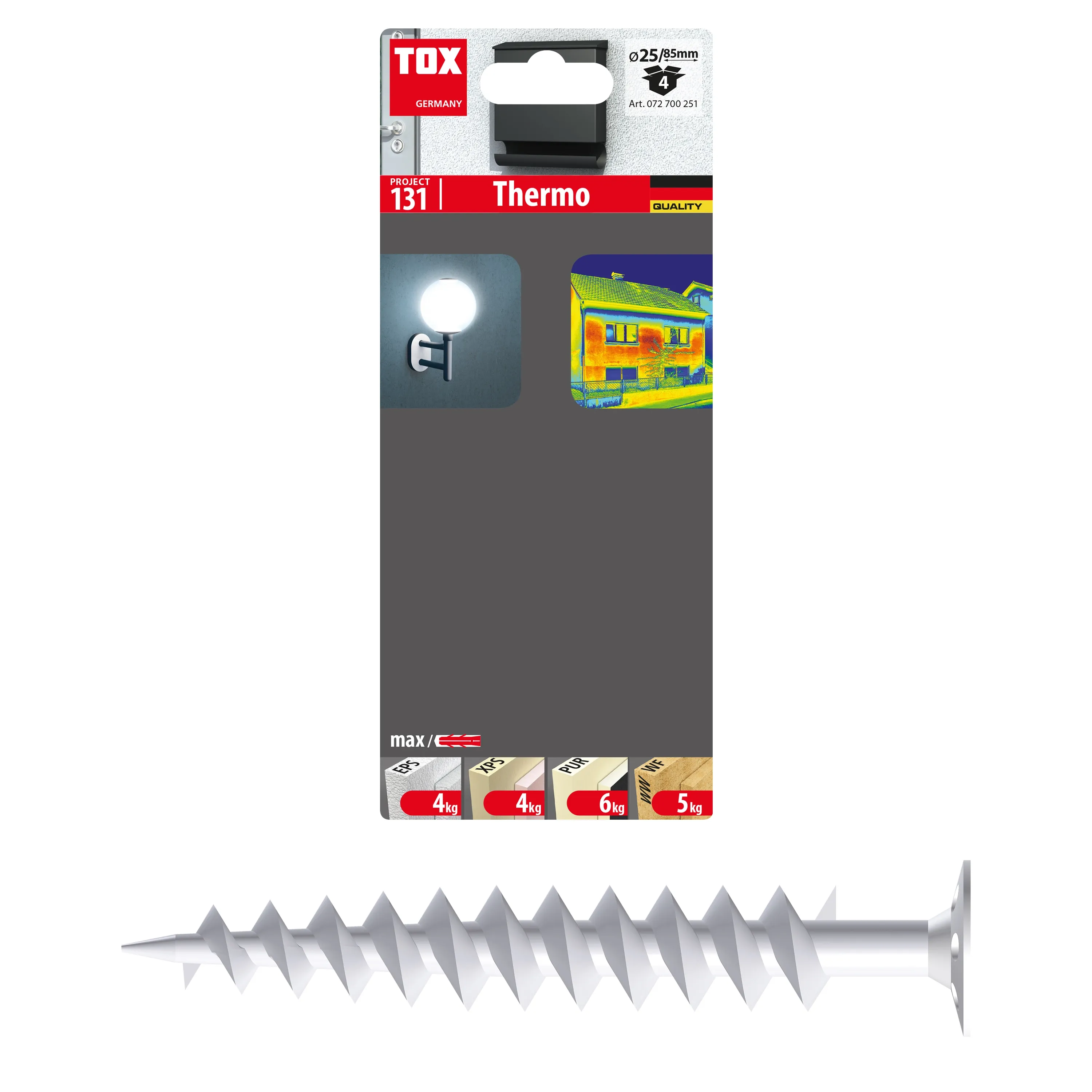 Tox D&auml;mmstoffd&uuml;bel Thermo 85