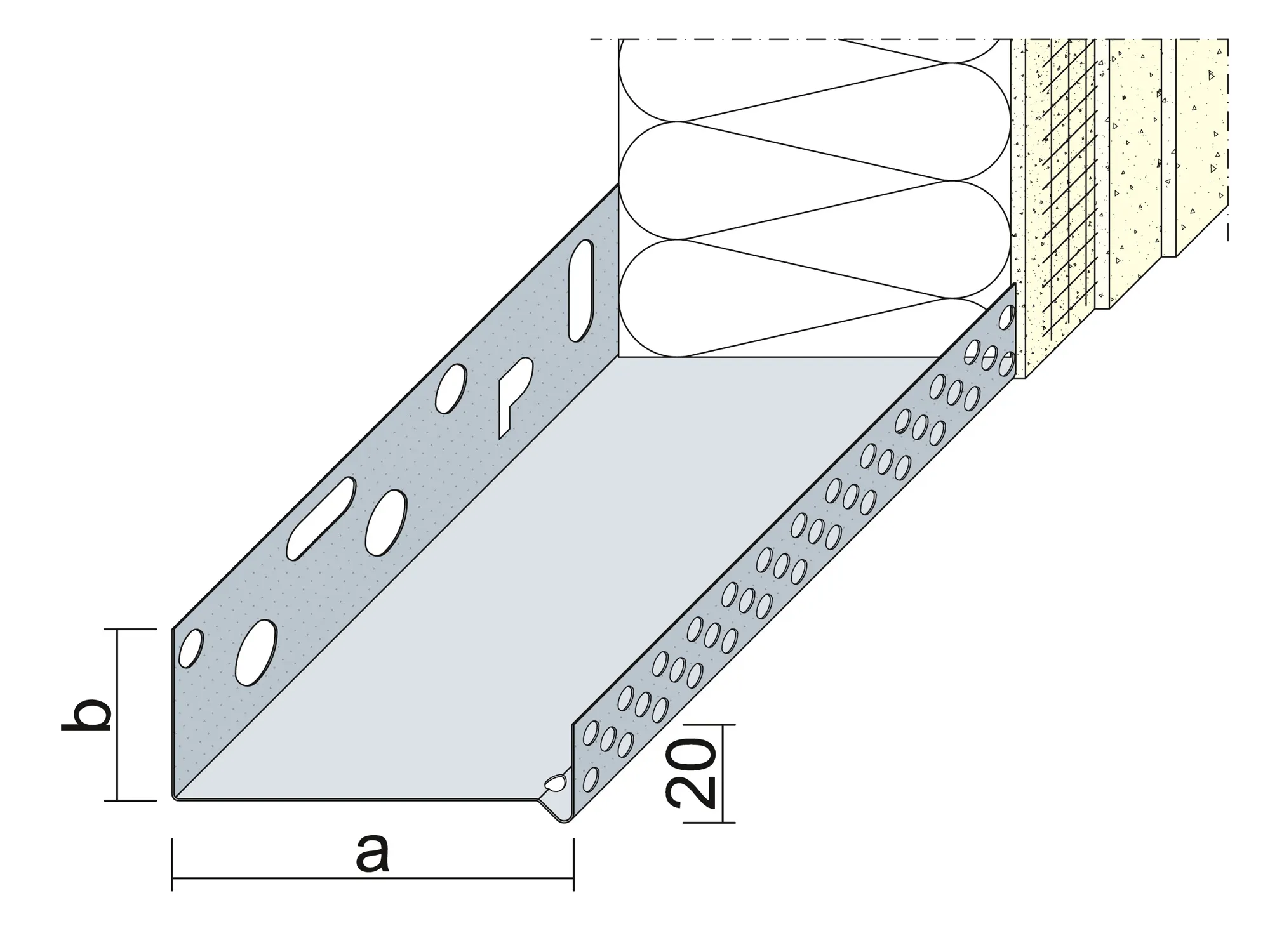 Sockelprofil WDVS 180mm #90818