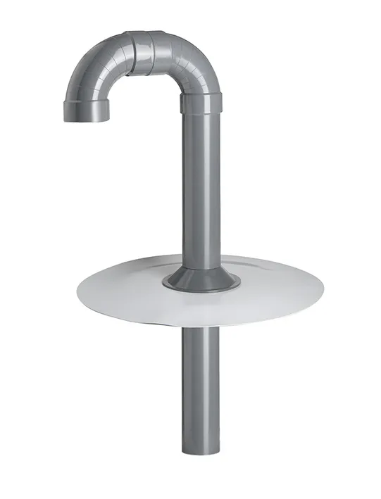 Fleck Flachdach-Schwanenhals DN 100