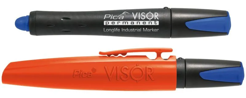 Visor perm. Marker, blau