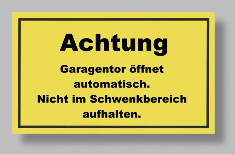 Garagentor &ouml;ffnet automatisch