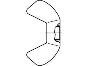 Fl&uuml;gelmuttern amerik. Form M 6