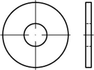 Scheibe 13,0 x 37 x 3,0 mm