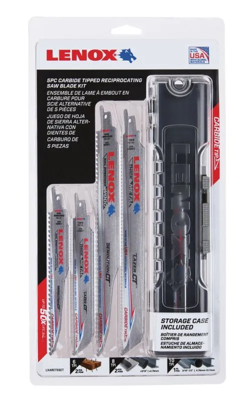 LENOX Carbid-S&auml;bels&auml;geblatt-Set 5-tlg.