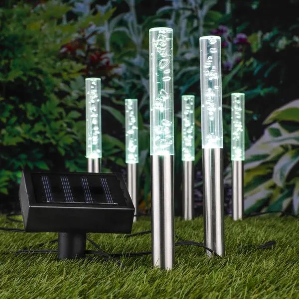 Solar- LED- Lichter Bubbles 6er-Set