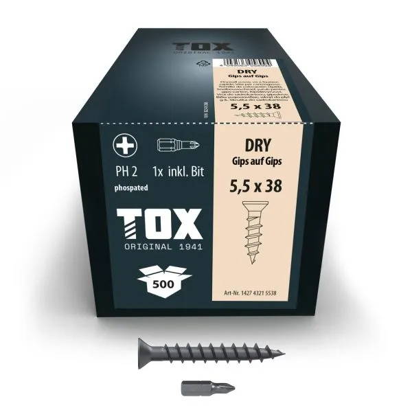 TOX Schnellbauschraube Gips auf Gips