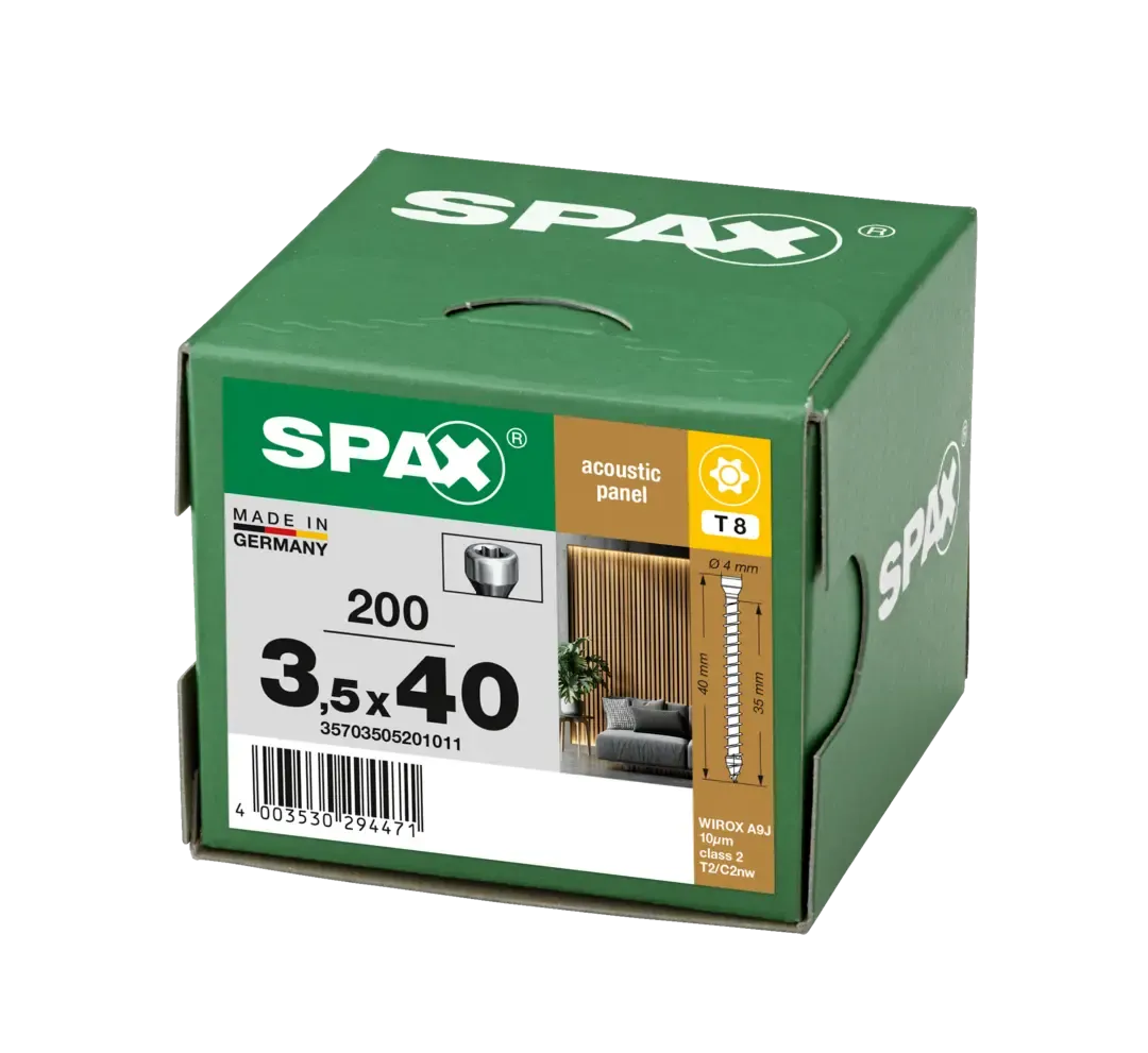 SPAX acoustic panel WIROX