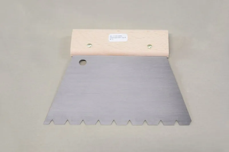 Kleberspachtel f&uuml;r Parkettb&ouml;den