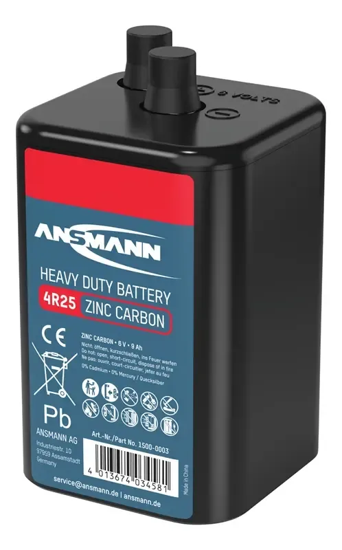 ANSMANN Zink-Kohle Blockbatterie