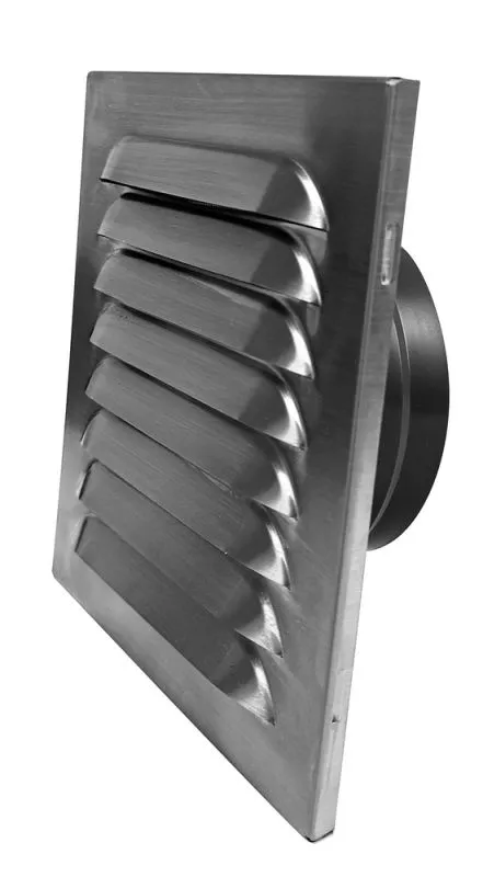 Wetterschutzgitter V2A eckig, DN125