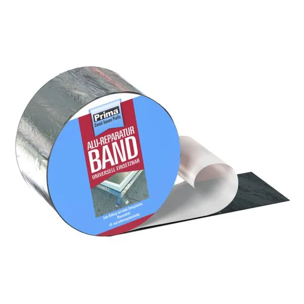 Prima Alureparaturband schwarz 10cm 10m