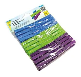 W&auml;scheklammer Kunststoff 50er Pack