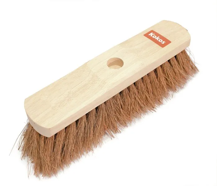 Besen Holz Natur Kokos