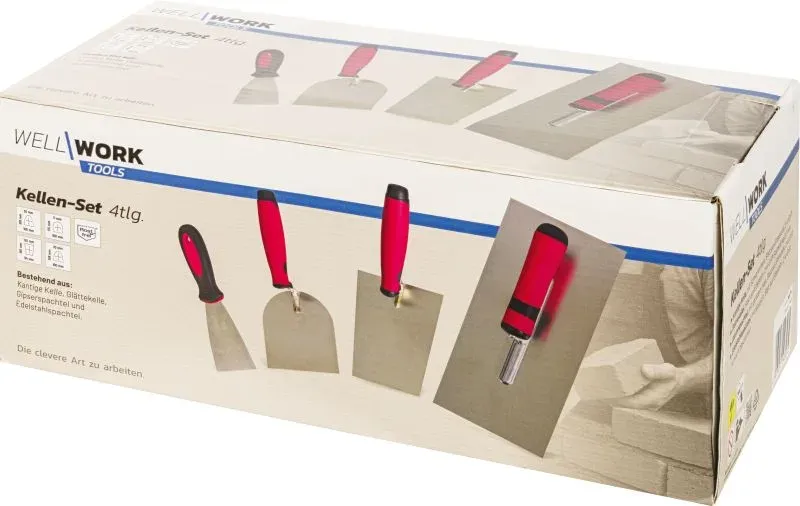Kellen-Set 4-teilig, 2-K-Griff, rostfrei