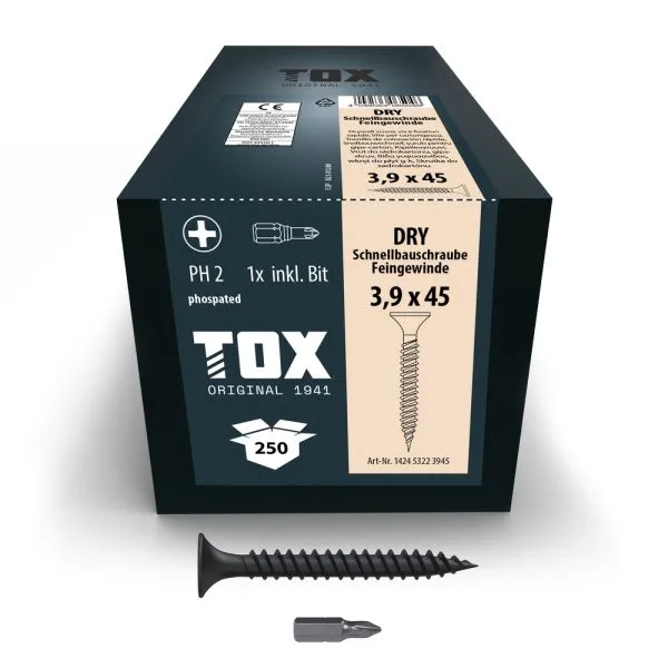 TOX Schnellbauschraube Feingewinde