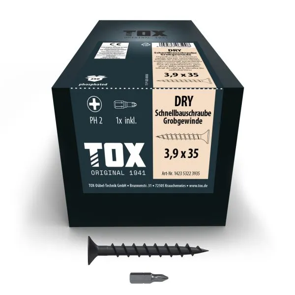 TOX Schnellbauschraube Grobgewinde