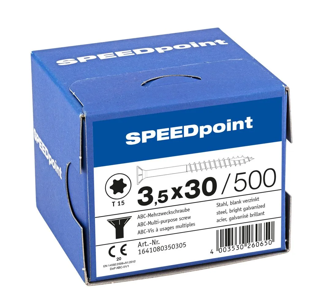 Mehrzweckschraube SPEEDpoint Senkkopf