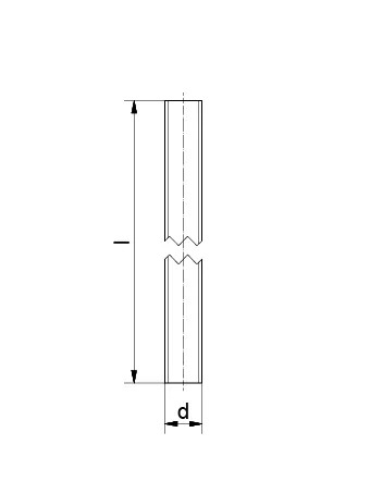F+S Gewindestange 8.8 galv. verz.