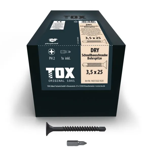 TOX Schnellbauschraube Bohrspitze DRY