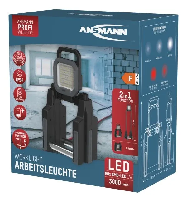 Ansmann Arbeitsleuchte WL3000R
