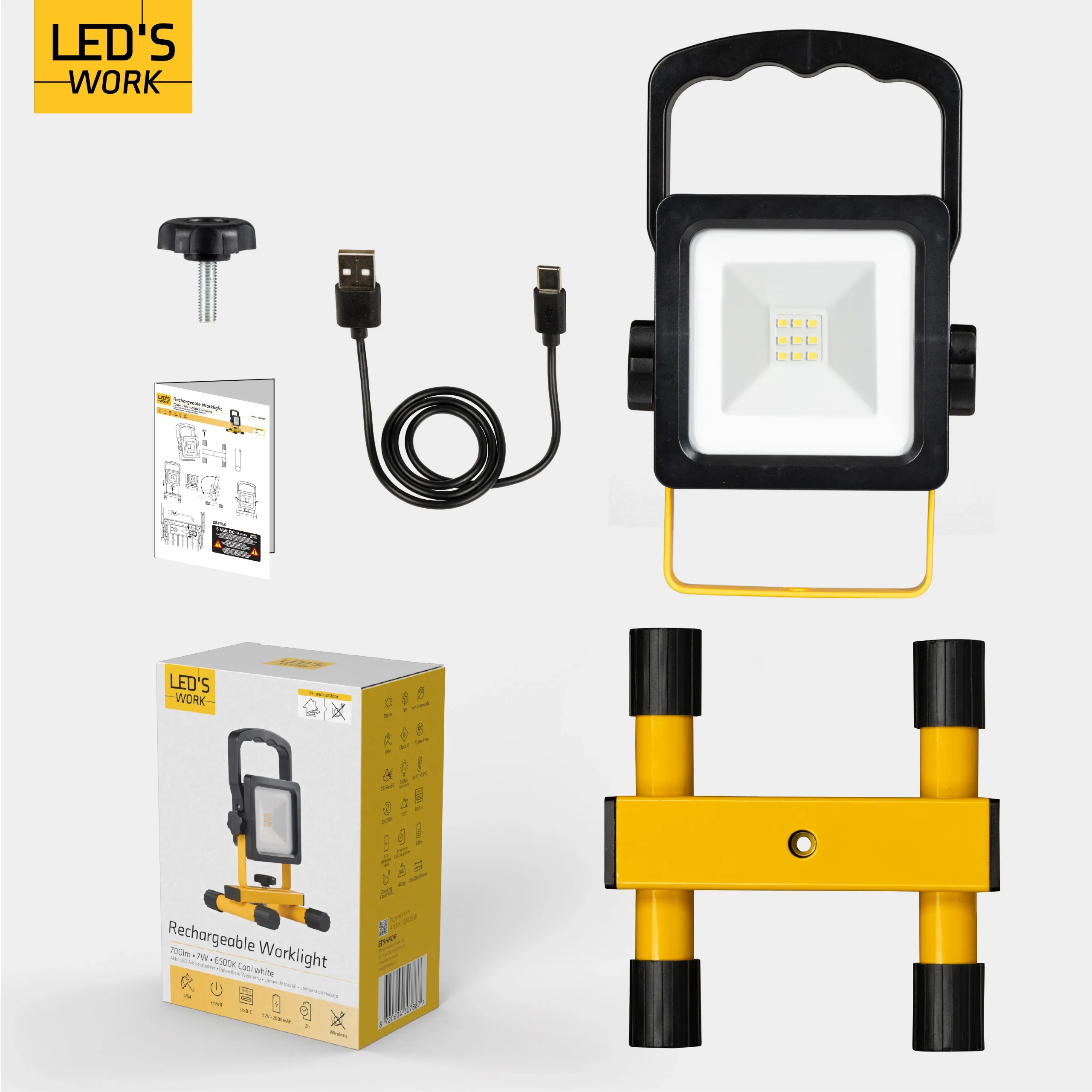 Arbeitsleuchte LED Akku 10W 700lm
