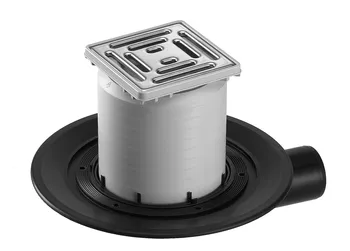 Balkon-und Terassenablauf DN 70 mm waagr