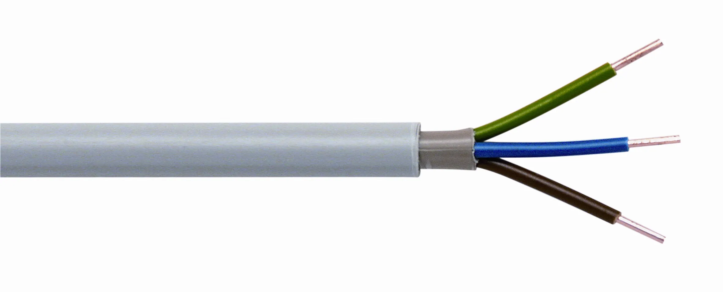 Mantelleitung grau NYM-J 3x1,5 Ring 5m