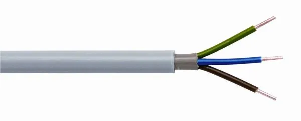 Mantelleitung grau NYM-J 3x1,5 Ring 5m