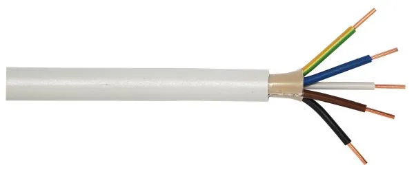 Mantelleitung grau NYM-J 5x1,5 Ring 10 m