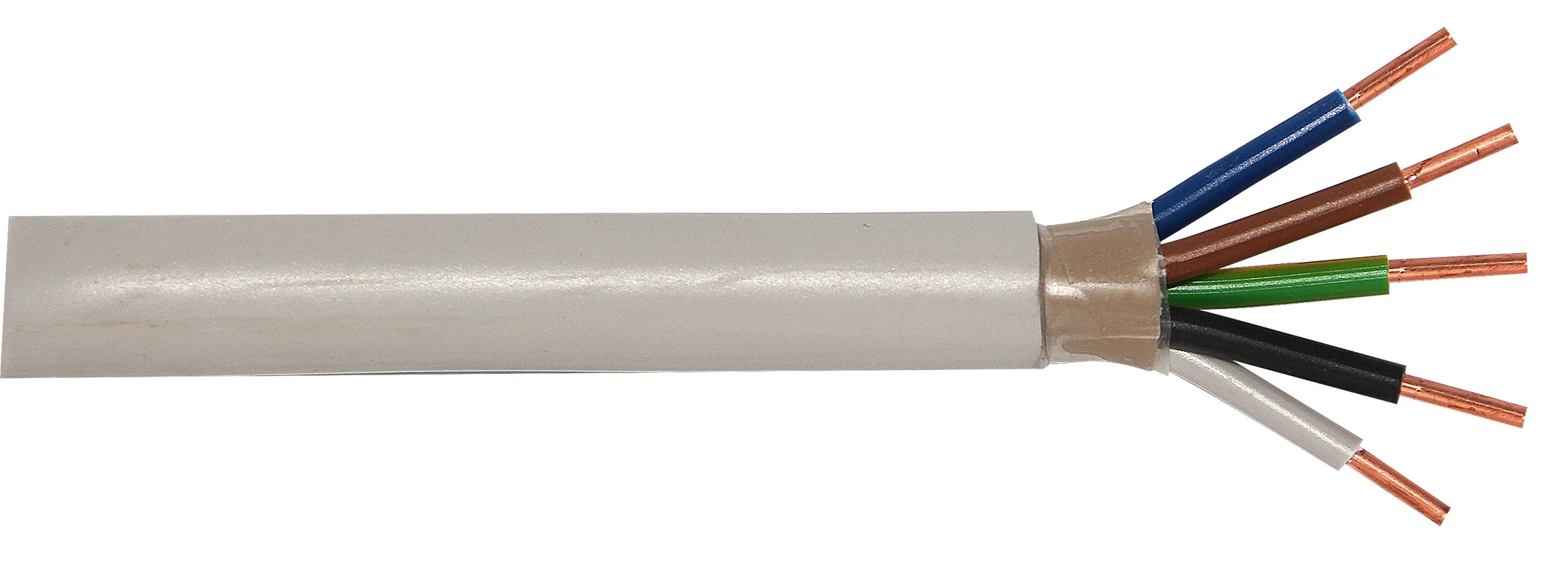 Feuchtraumkabel NYM-J 5x2,50 qmm grau