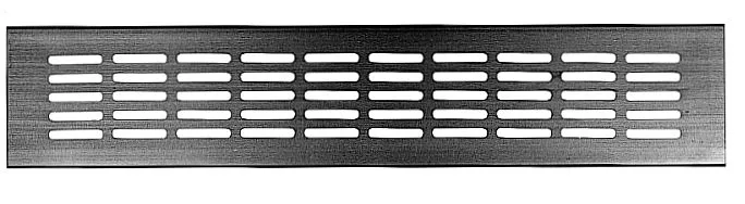 L&uuml;ftungsblech Alu 400x80 mm matt-elox.