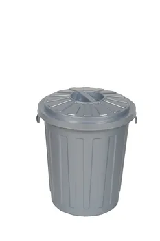 Maxi-Tonne silber &Oslash;36cm H=42cm 23l