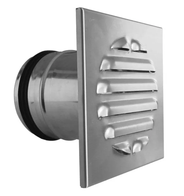 Wetterschutzgitter V2A eckig,DN 150 m.