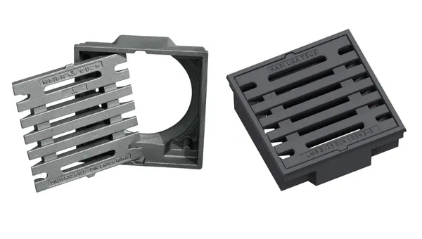 Gussaufsatz eckig KL. B f&uuml;r Hofablauf