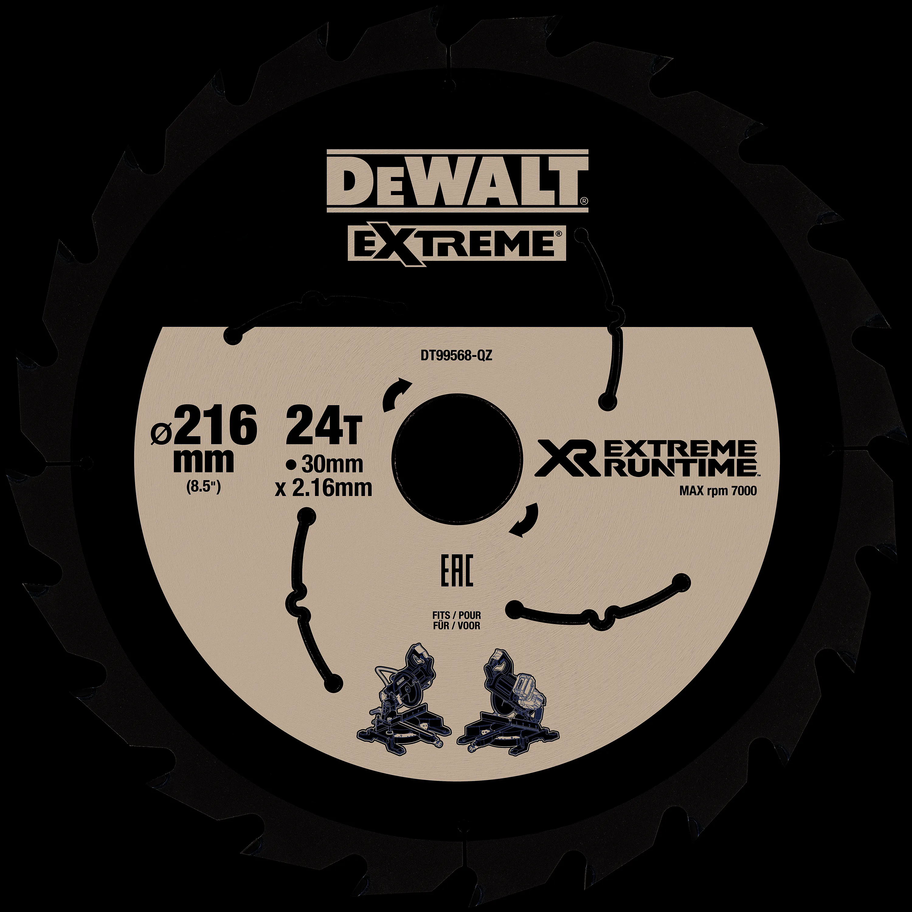 Kreiss&auml;geblatt stat. &Oslash;216/30 mm 24 WZ/FZ