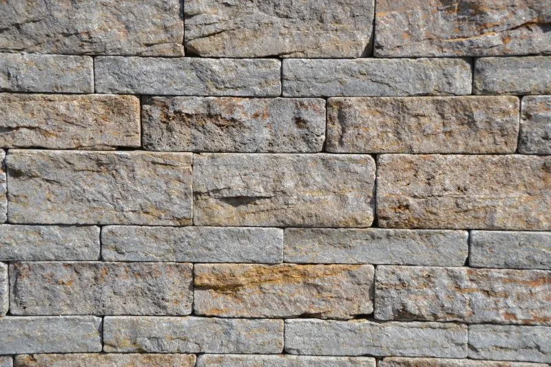 Muschelkalk Schichtmauer getrommelt